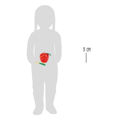 Jeu à enfiler Pomme et ver