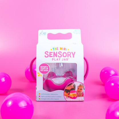 Mini bocal sensoriel rose