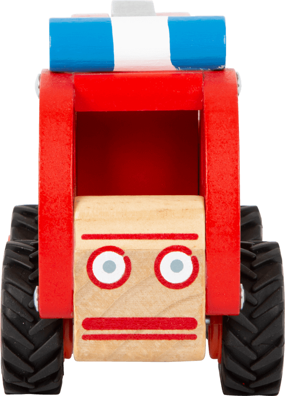Camion de pompiers en bois