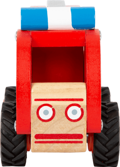 Camion de pompiers en bois