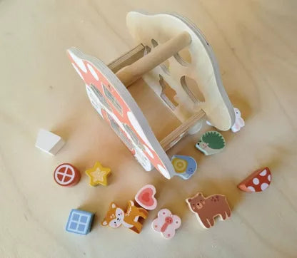 Boîte à formes maison champignon