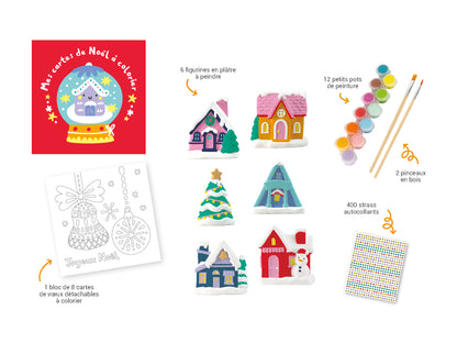 Mes jolies maisons de Noël à peindre