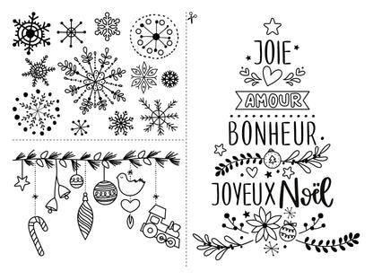 Dessiner sur les vitres – Noël