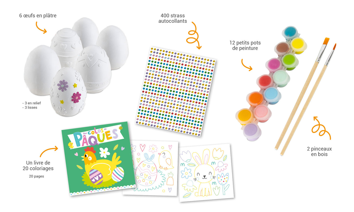 Mes œufs de Pâques à peindre