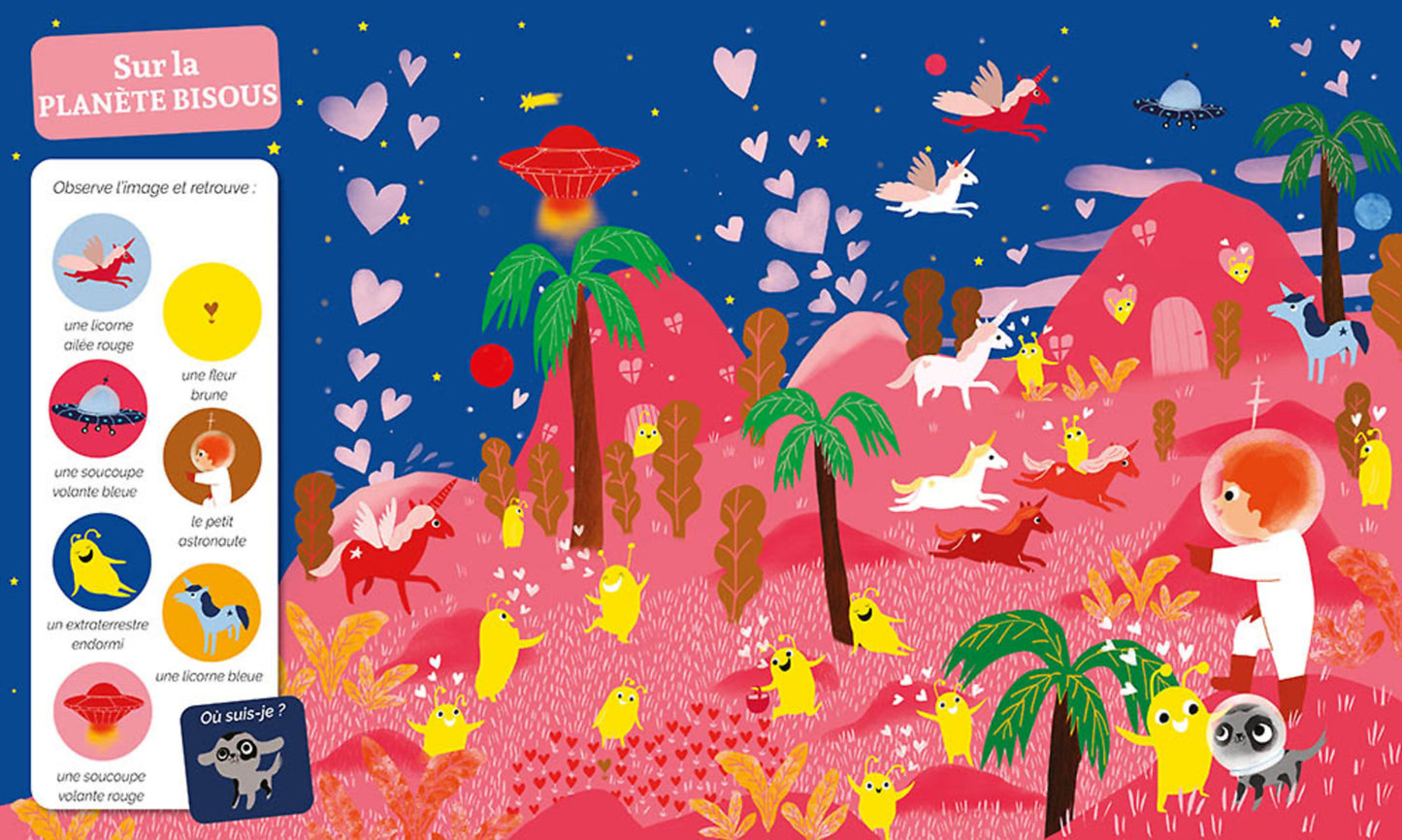 Cherche et trouve des tout-petits - L'incroyable voyage dans l'espace