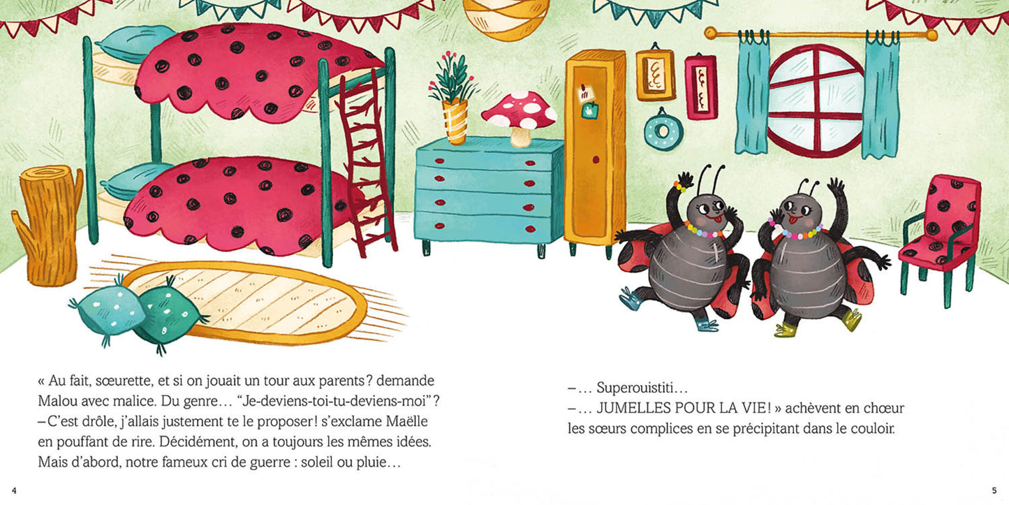 Malou et maelle - Les jumelles coccinelles