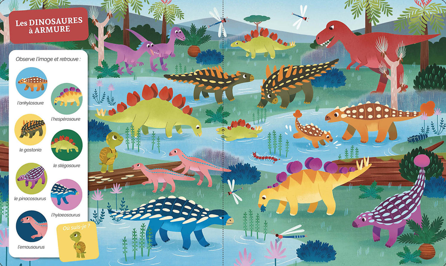 CHERCHE ET TROUVE DES TOUT-PETITS - LES DINOSAURES