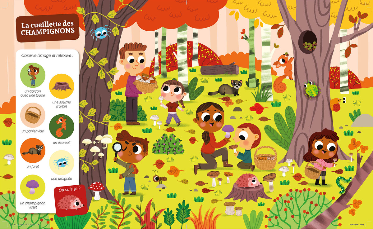 CHERCHE ET TROUVE DES TOUT-PETITS - DANS LA FORÊT