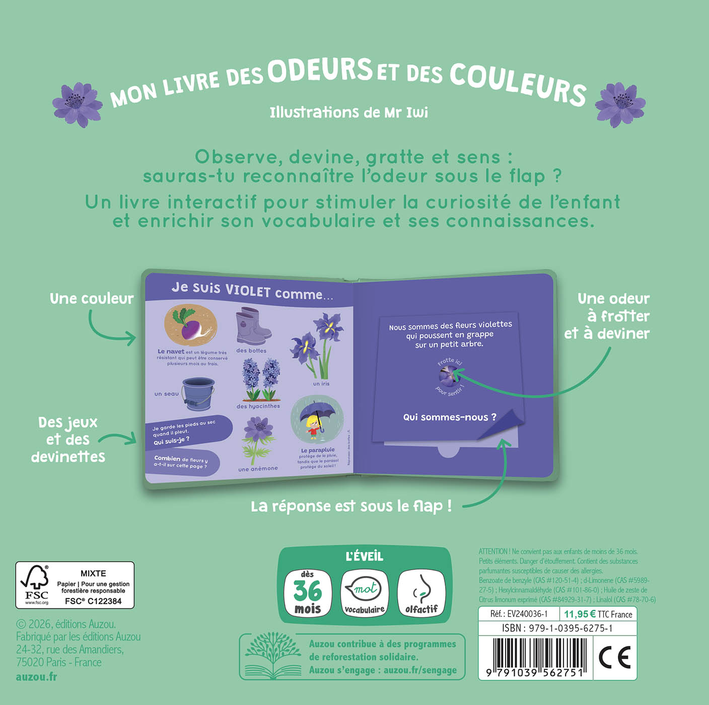 MON LIVRE DES ODEURS ET DES COULEURS - LE PRINTEMPS