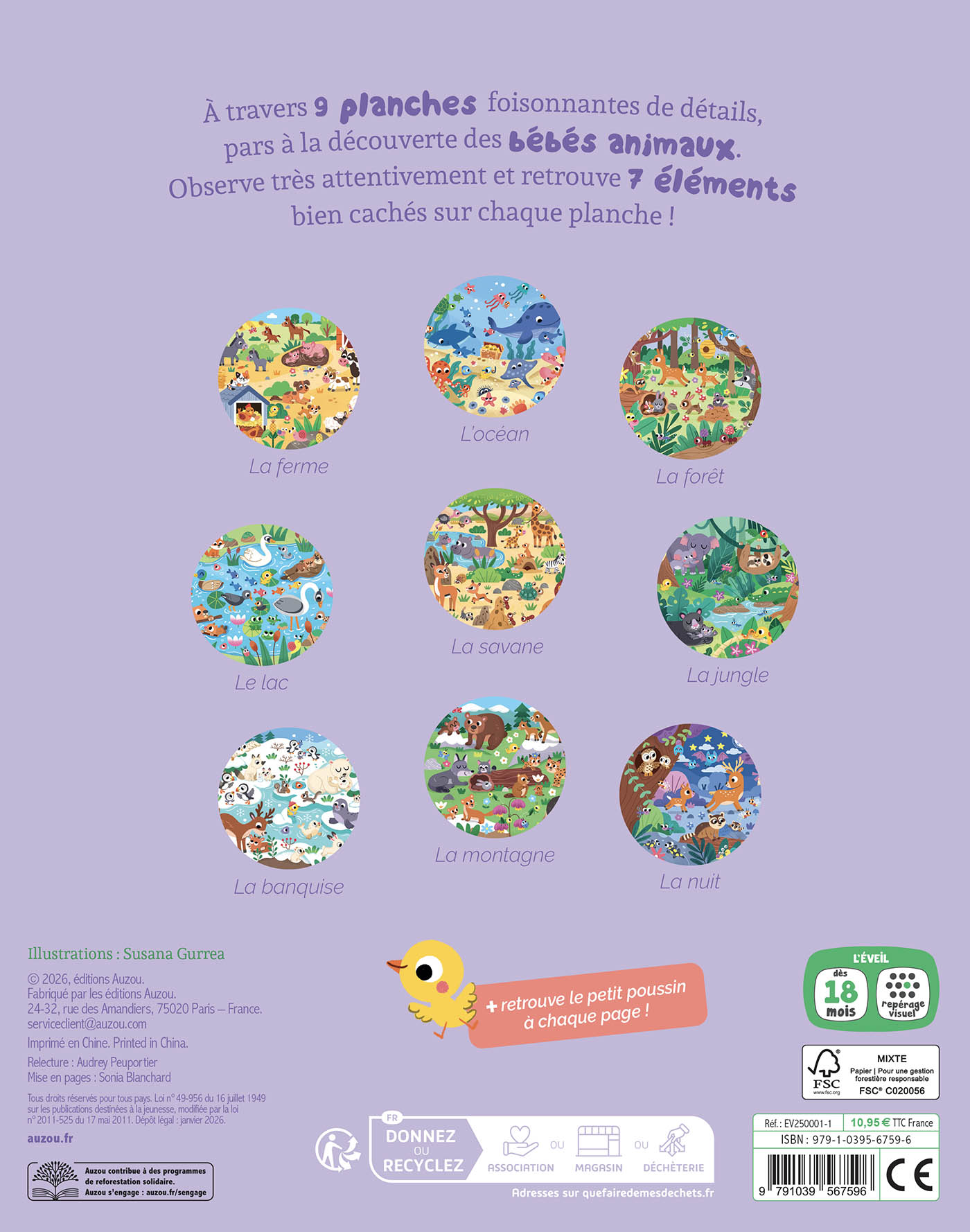 CHERCHE ET TROUVE DES TOUT-PETITS - LES BÉBÉS ANIMAUX