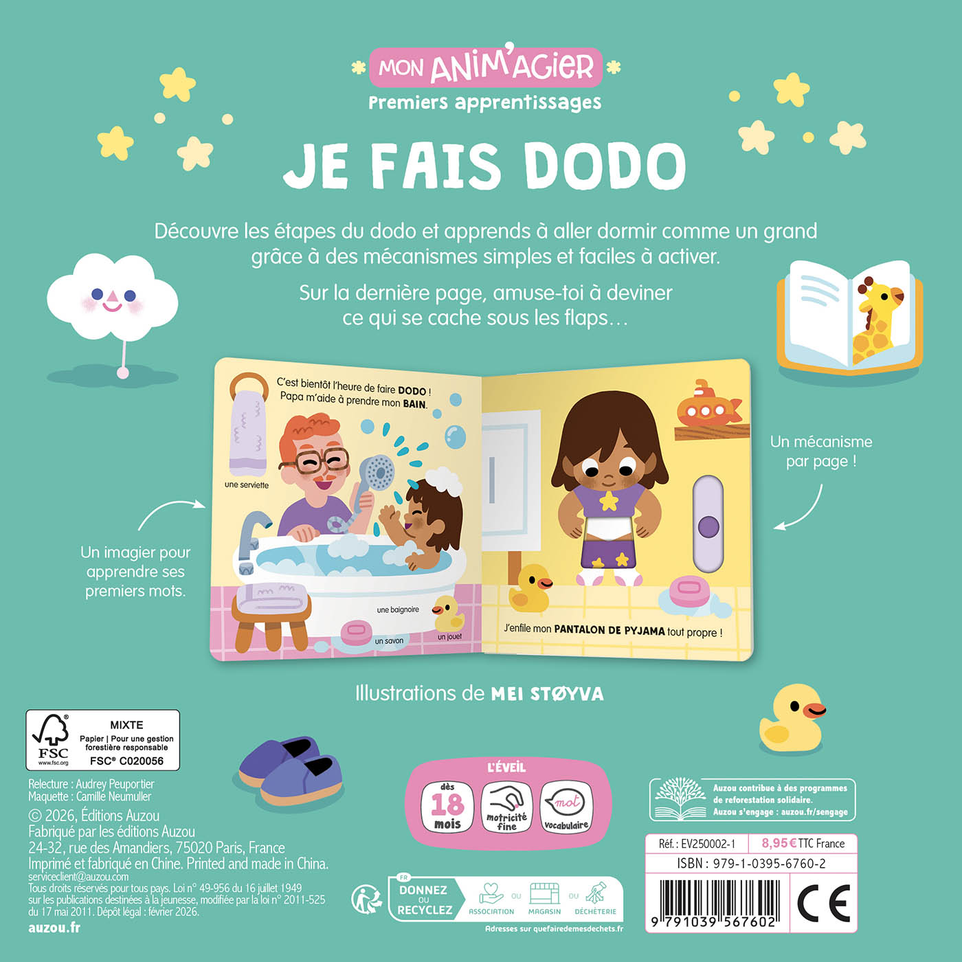 MON ANIM'AGIER - PREMIERS APPRENTISSAGES - JE FAIS DODO