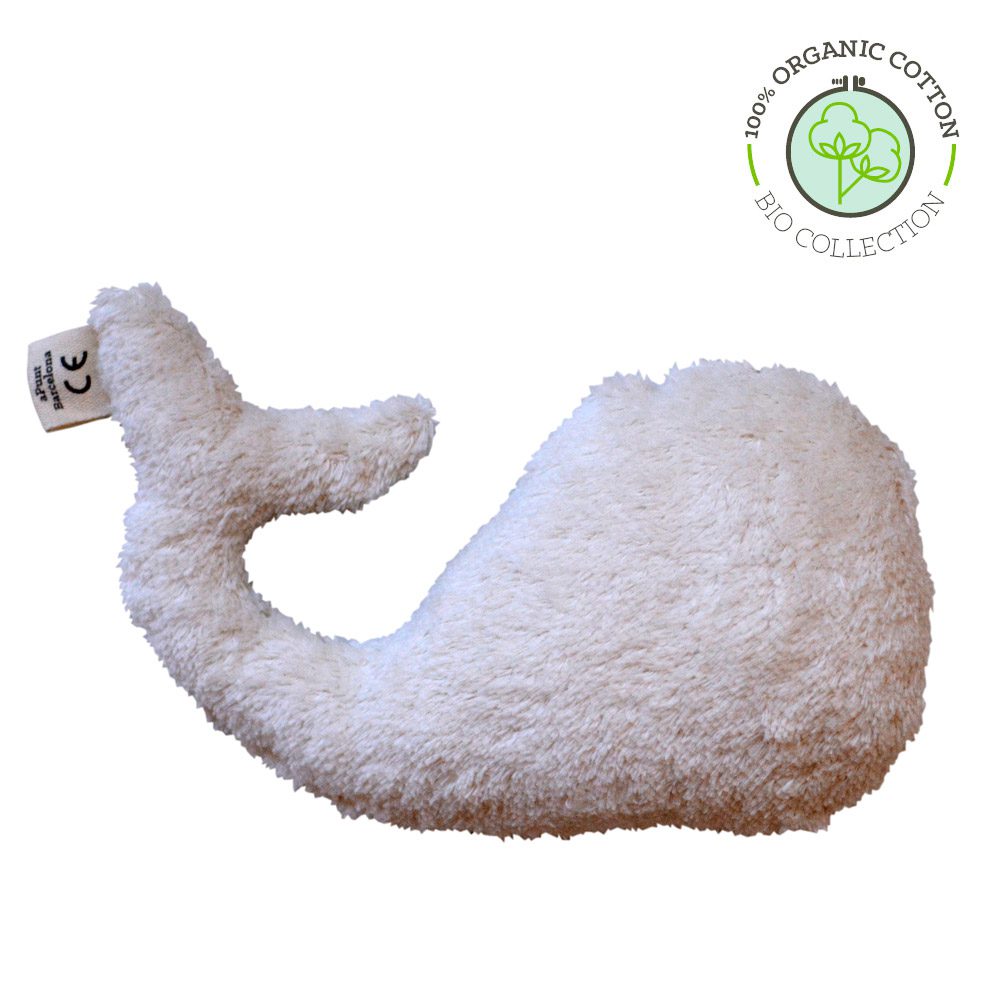 Hochet Baleine en coton BIO