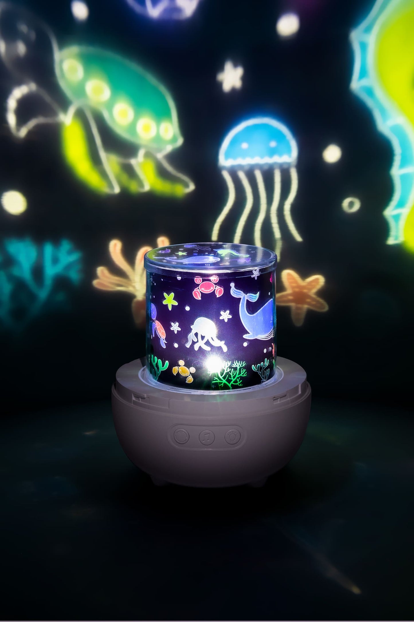 Projector veilleuse musicale et lumineuse