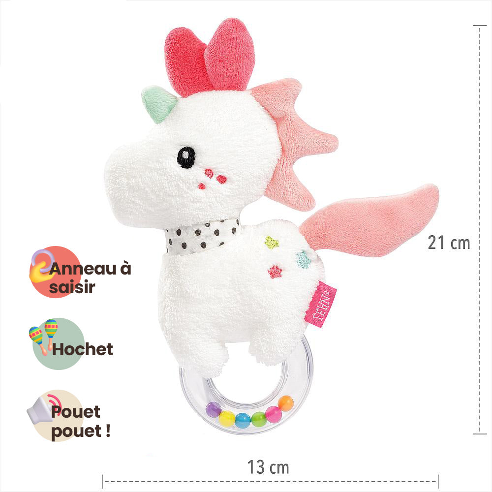 Hochet anneau licorne