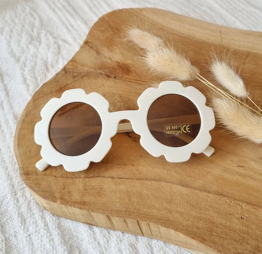 Lunettes de soleil pour bébés et enfants UV400 Flower Beige