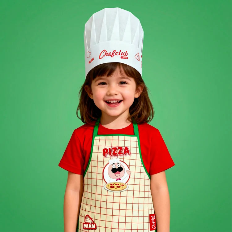 Coffret Kids : Le Pizzaiolo et le tablier pizza Chefclub Kids