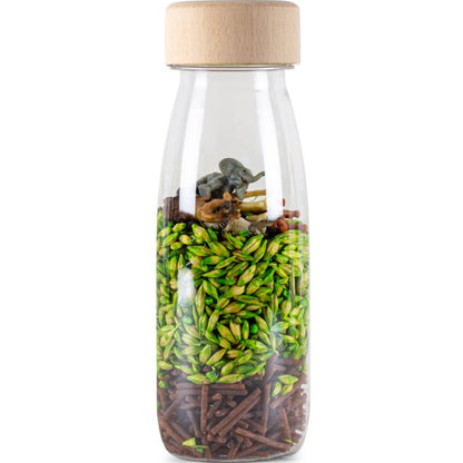 Spy Bottle Jungle Petit Boum - Jeu observation cherche et trouve animaux jungle imagination langage enfant sans BPA