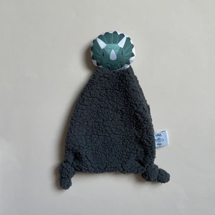 Doudou dinosaure teddy gris anthracite