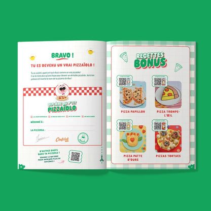 Coffret Kids : Le Pizzaiolo et le tablier pizza Chefclub Kids