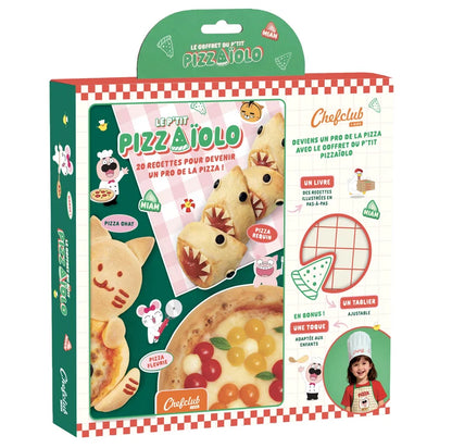 Coffret Kids : Le Pizzaiolo et le tablier pizza Chefclub Kids