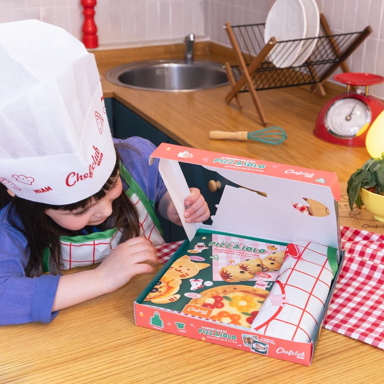 Coffret Kids : Le Pizzaiolo et le tablier pizza Chefclub Kids