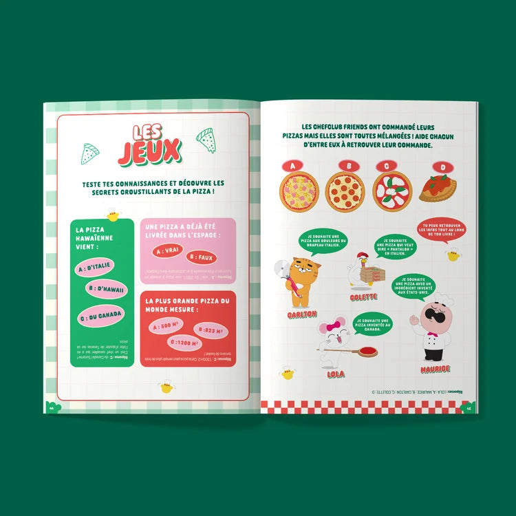 Coffret Kids : Le Pizzaiolo et le tablier pizza Chefclub Kids
