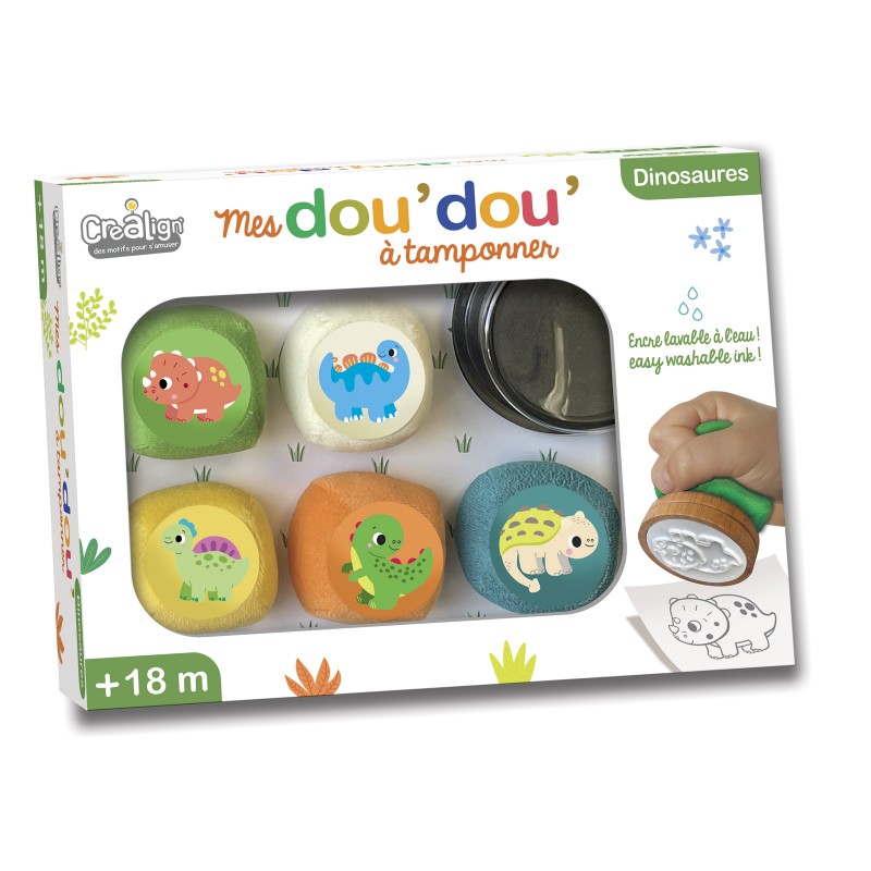MES DOU'DOU' DINOSAURES A TAMPONNER