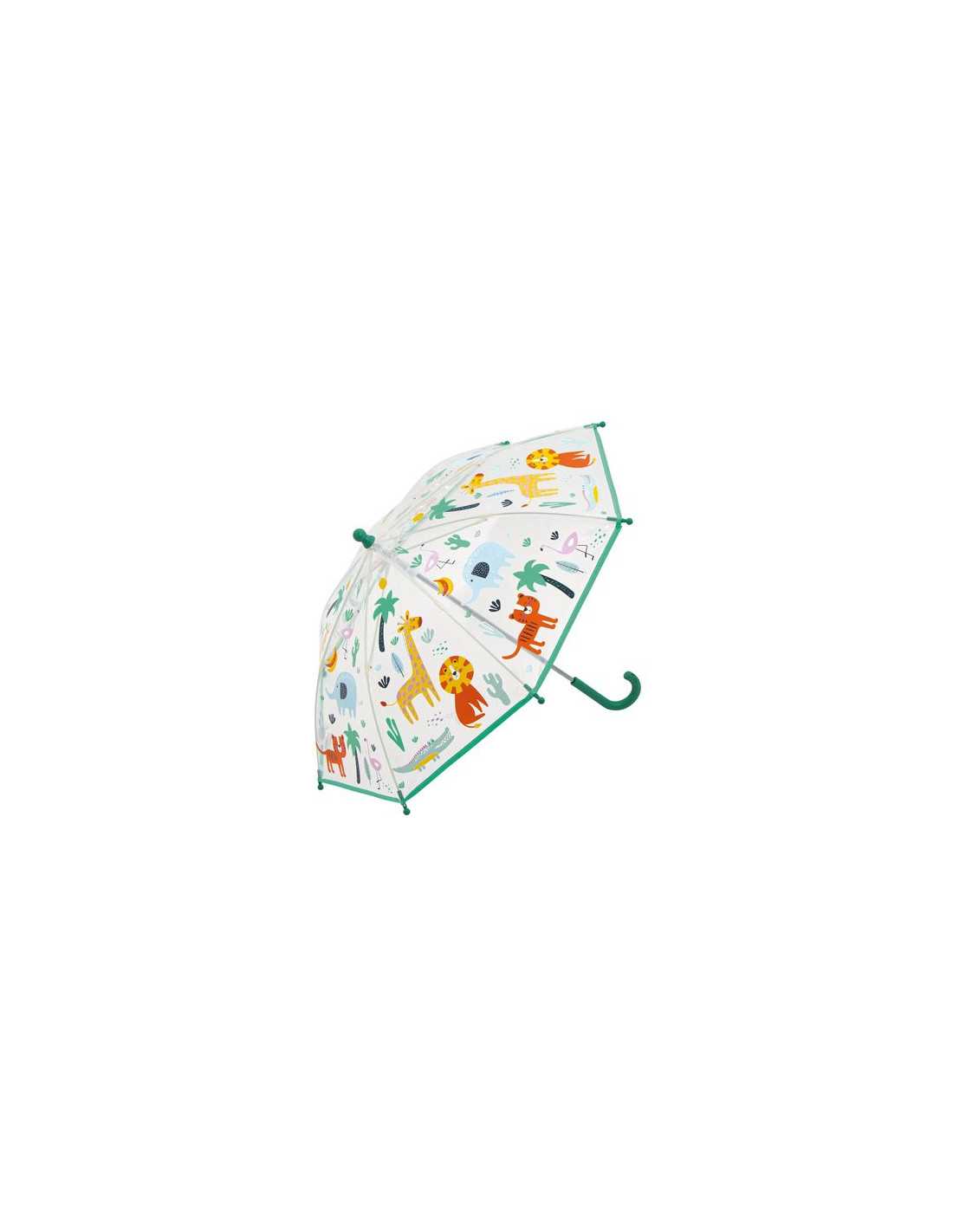 Parapluie jungle transparent et magique