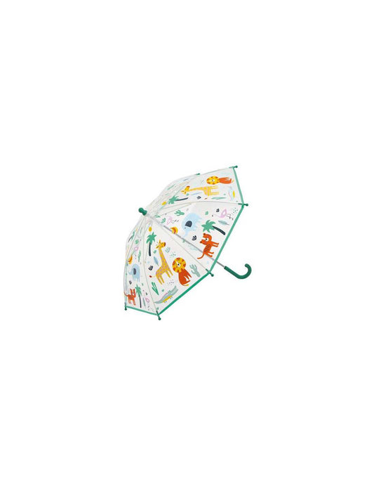 Parapluie jungle transparent et magique