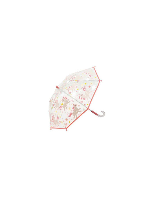 Parapluie licornes transparent et magique
