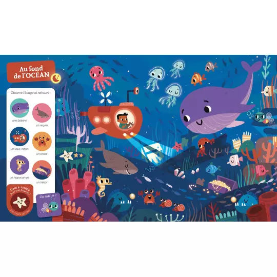 Cherche et trouve des tout-petits "Qui brille dans la nuit"